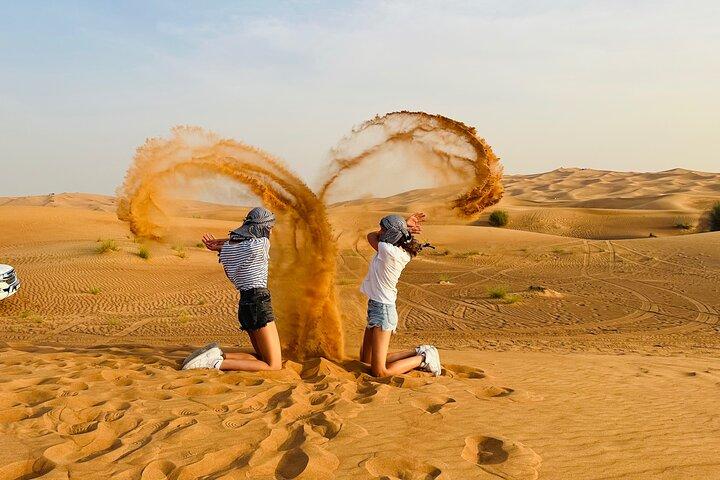 Dubai Desert Safari, Private Car Tour, Camel Ride, Sand-boarding