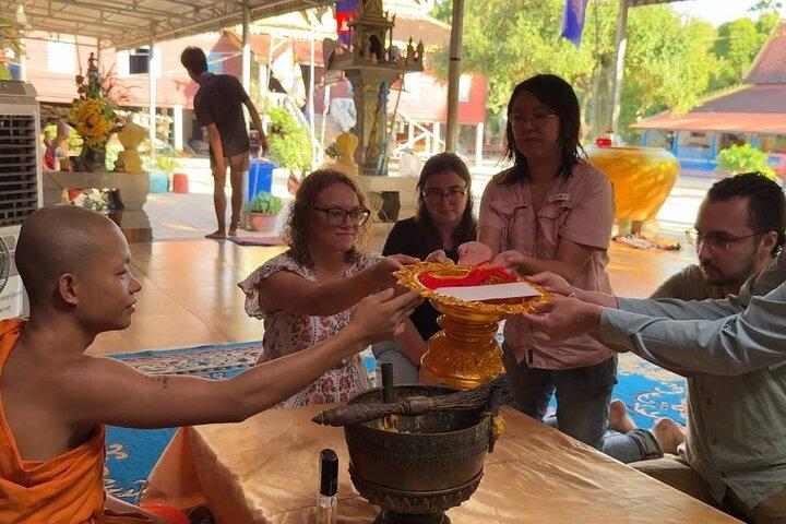 Sacred Monks Blessing & Local Village Experience in Siem Reap