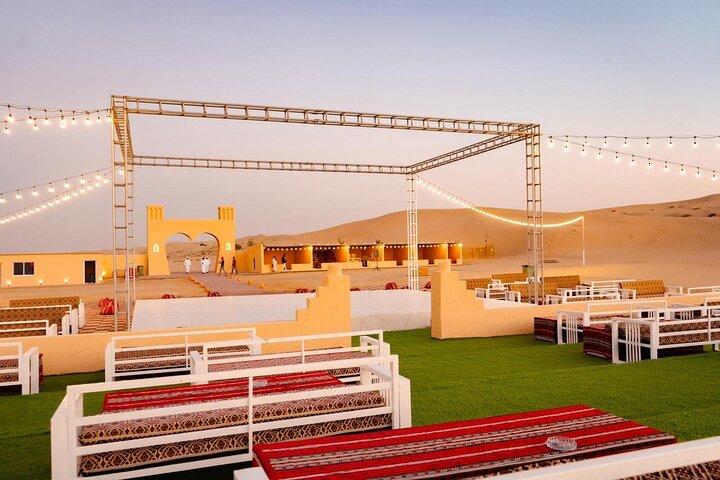 Abu Dhabi Desert Safari BBQ Dinner Camel Ride and Live Shows