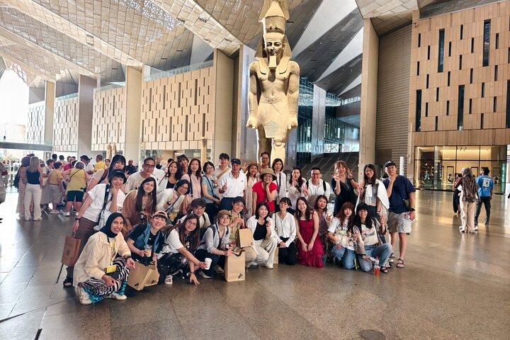Grand Egyptian Museum & Giza Pyramids and Sphinx in Private Tour