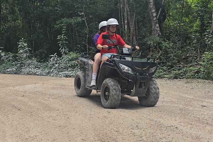 Jade Caverns and Mayan Village, lunch, snorkel Cozumel ATV Tour