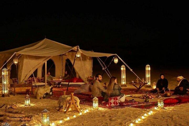Overnight desert & dinner show with camel ride with Quad bike