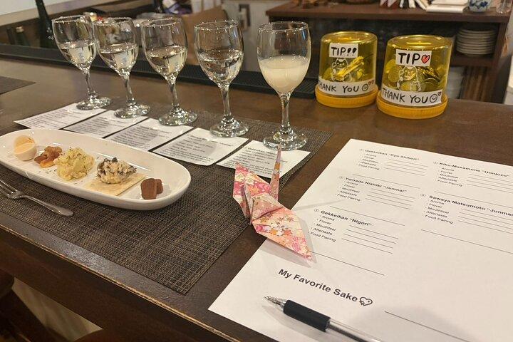 Kyoto Sake tasting & Food pairing experience with Local expert