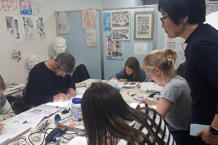 Manga Lesson with a Professional Japanese Manga Artist in Nakano