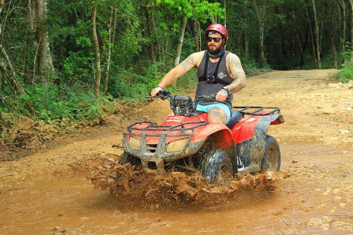ATV Tour from Cancun and Puerto Morelos with Ziplines and Cenote.