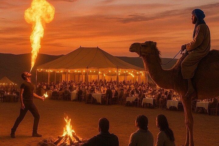 Marrakesh:Agafay Dinner Show with Quad Bike and Sunset Camel Ride