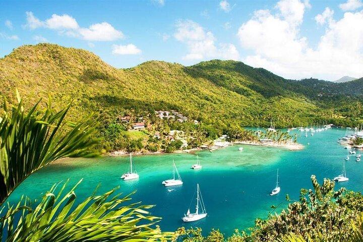 St. Lucia Marigot Bay Walking and Trekking Tour and Beach Stop