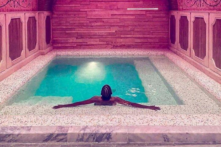 Luxury Sulfur Bath Ritual with Pickup and Wine in Tbilisi