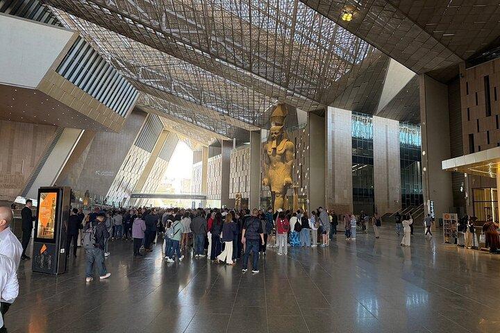 Giza Pyramids, Sphinx & Grand Egyptian Museum with Khan Bazaar
