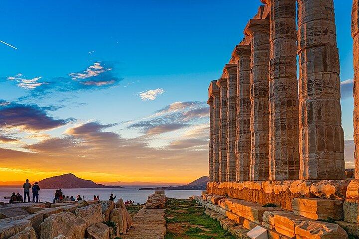 Cape Sounio and Temple of Poseidon Swimming and Sunset Tour
