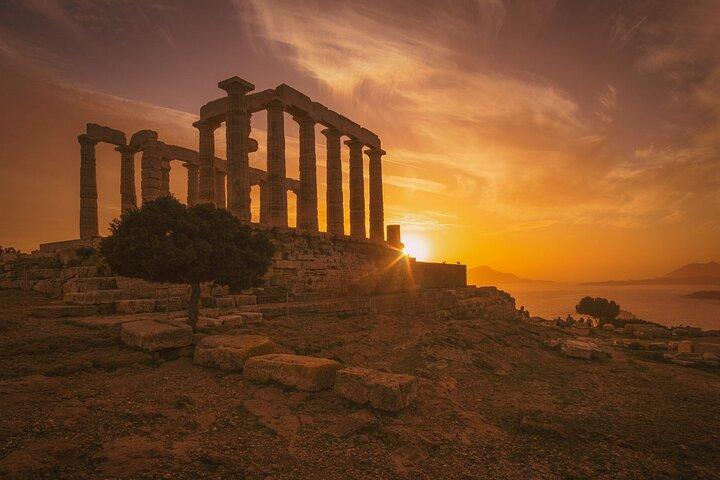 Cape Sounio and Temple of Poseidon Swimming and Sunset Tour