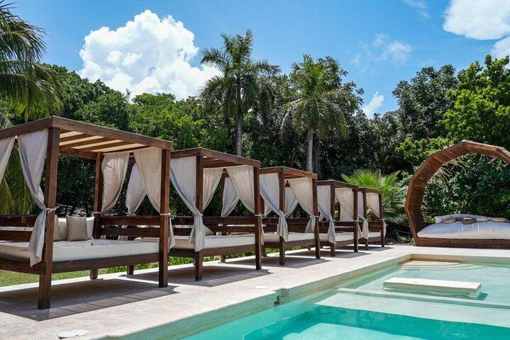 Isla Mujeres Catamaran Cruise and Beach Club from Riviera Maya