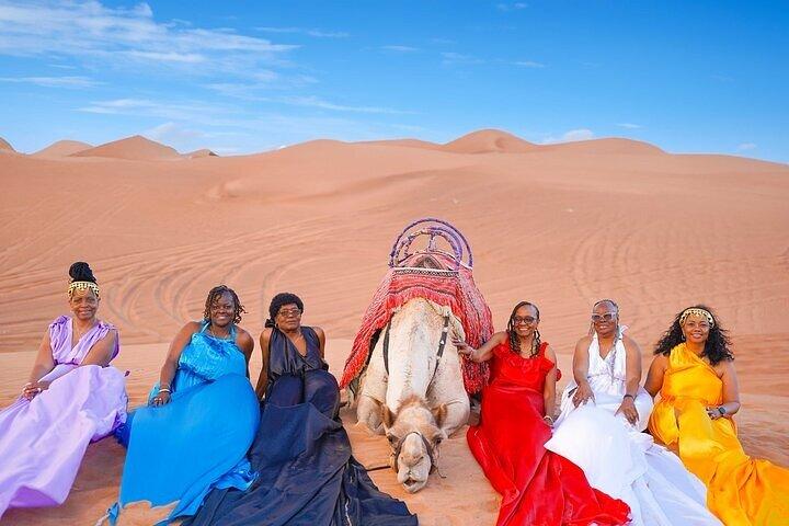 Desert Flying Dress Photoshoot with Professional Photographer