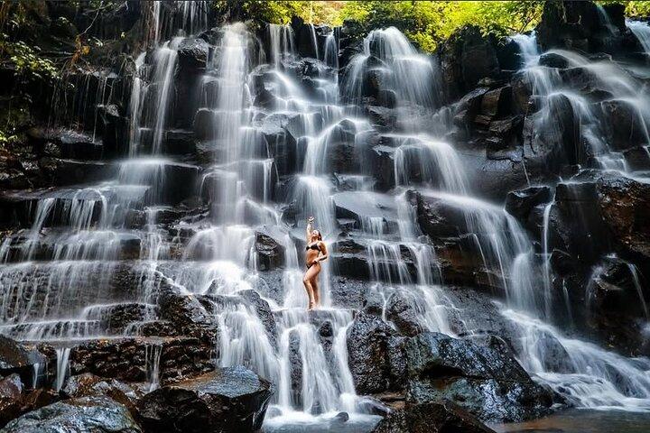 Bali Swing, Koi Boat Photo, Monkey Forest and Waterfall Ubud Tour