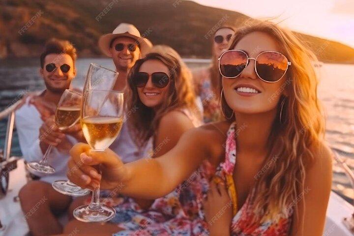 From Positano: Sunset Private Boat Tour along the Amalfi Coast