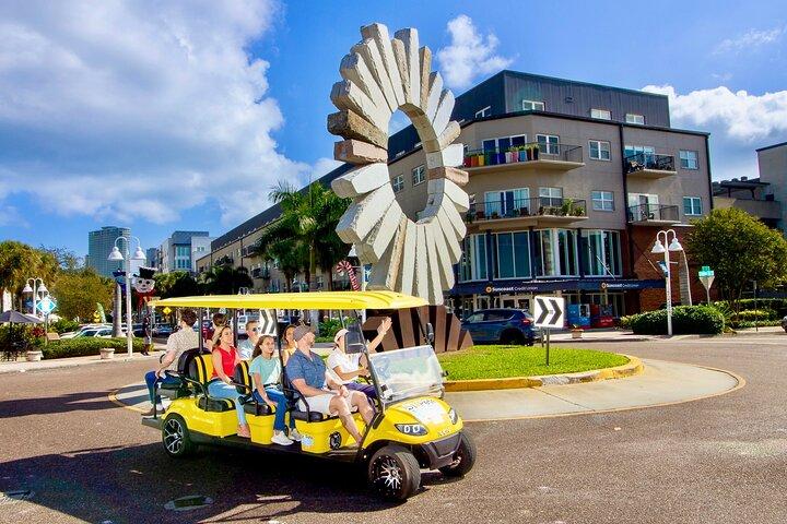 Guided St. Pete Sightseeing Tour in Deluxe Street Legal Golf Cart