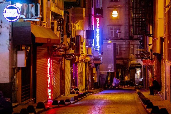 Istanbul Night Street Food and City Lights Walking Tour