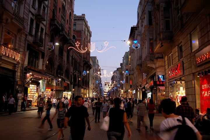 Istanbul Night Street Food and City Lights Walking Tour