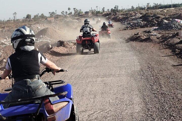 Agafay Desert Adventure Quad Biking and Sunset Camel Trek
