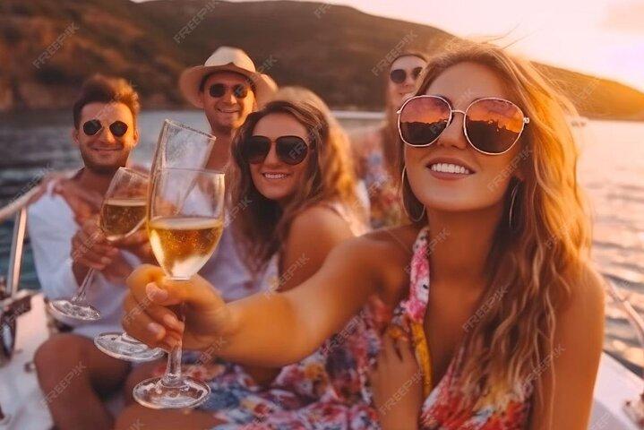 From Positano: Sunset Boat Tour in Amalfi Coast in Small Group