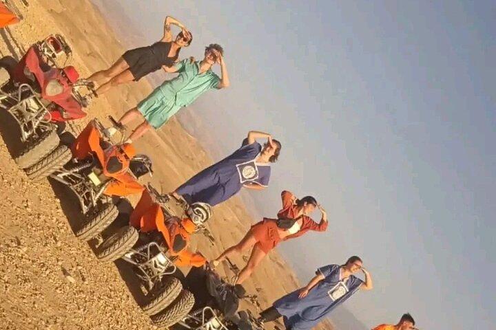Marrakech: Agafay desert quad &camel ride with dinner show