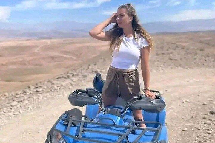 Marrakech: Agafay desert quad &camel ride with dinner show