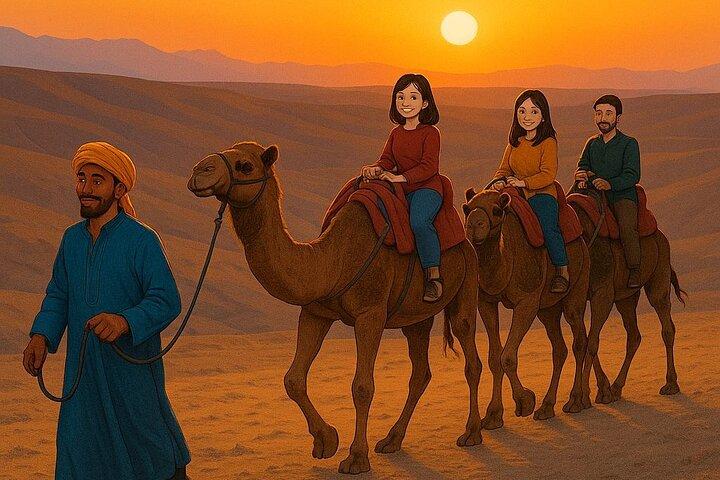 Marrakech:Sunset Agafay Desert with Camel Ride and Dinner Show
