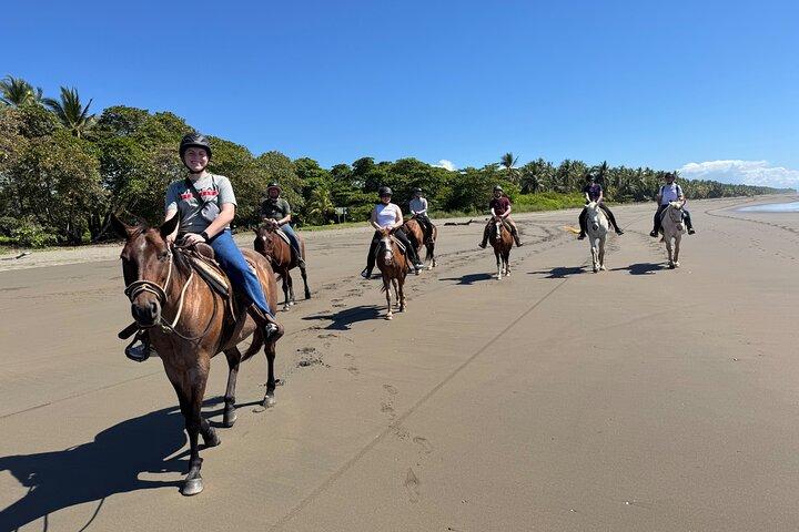 Horseback riding through the beaches of Esterillos near Jaco