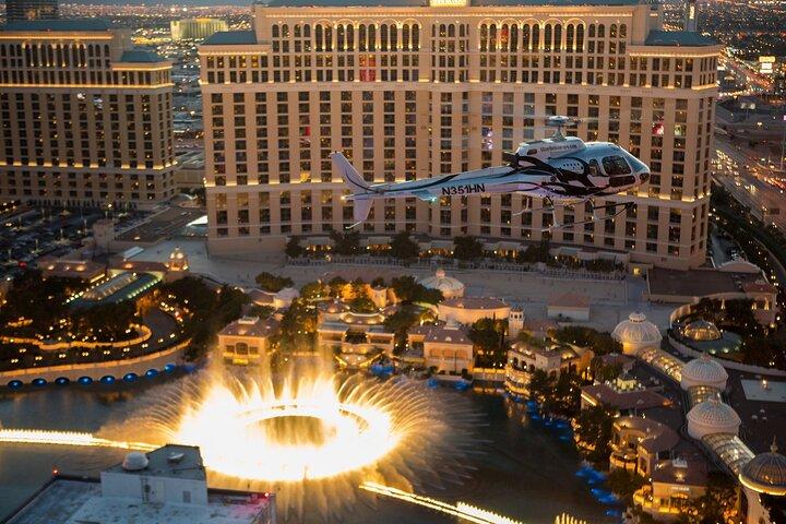 Las Vegas Helicopter Night Strip Flight Tour with Optional Dinner