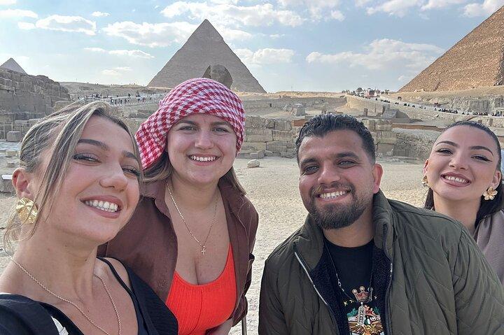 Private Giza Pyramids Sphinx Tour with Camel Ride Lunch Pickup