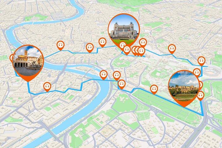 Rome Walking Tour 2h40 and 23 audio commentary