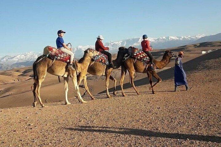 Agafay Desert Sunset Quad, Camel Ride and Dinner Show