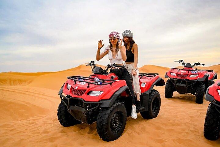 VIP Desert Safari in Dubai with Pick/Drop, Sunset, BBQ, Live show