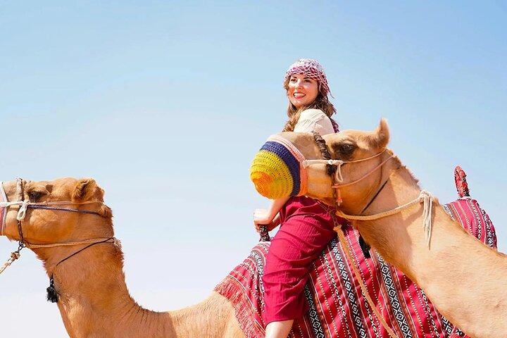 Dubai: Buggy Dune Bashing, Sand Boarding, Camel Ride & Show