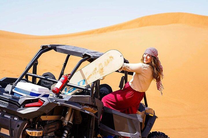 Dubai: Buggy Dune Bashing, Sand Boarding, Camel Ride & Show