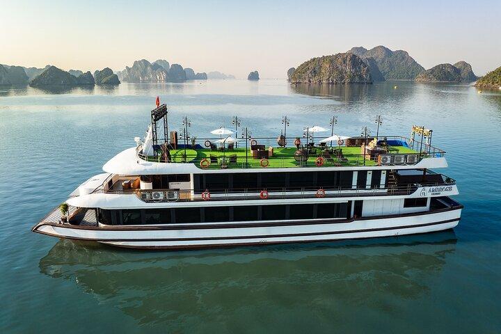 Hanoi: Ambrose 5-Star Luxury Cruise in Ha Long Bay with Limousine