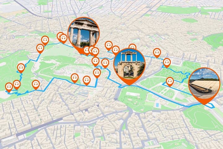 Athens Audio Guided Walking Tour 3h20 and 29 Audio Reviews
