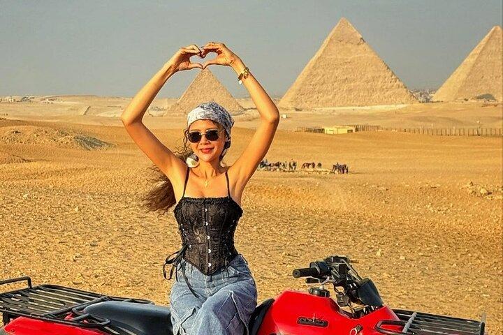 Giza Pyramids, Sphinx,Camel Ride,ATV Fun, Shopping,Sunset Dinner