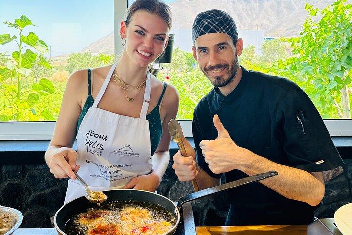 Santorini Cooking Class Gastronomy Experience & Wine Tasting