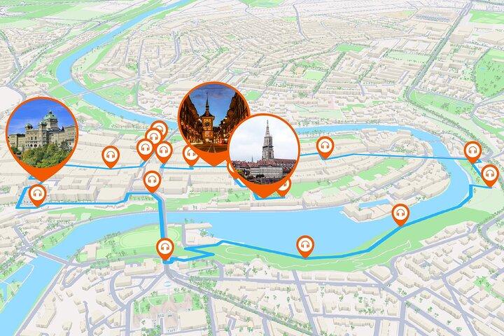 Bern Audio guided walking tour 1h50 and 23 audio commentary