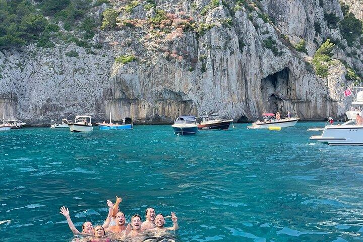 Sorrento Coast Boat Tour with Swimming Stops