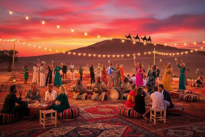Marrakech: Agafay Desert Quad Biking & Camel Ride & Dinner & Show