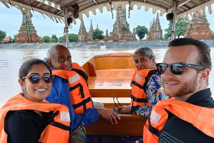 Private Excursion to Ayutthaya, UNESCO World Heritage site with Boat Tour