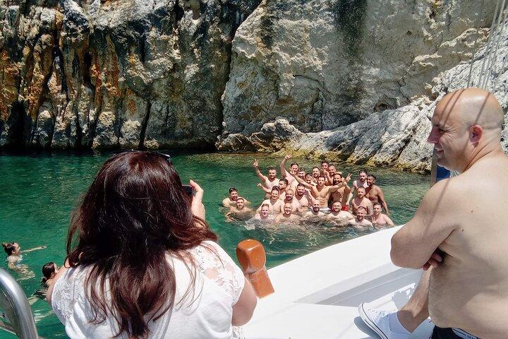 Corfu boat trip, swimming & BBQ