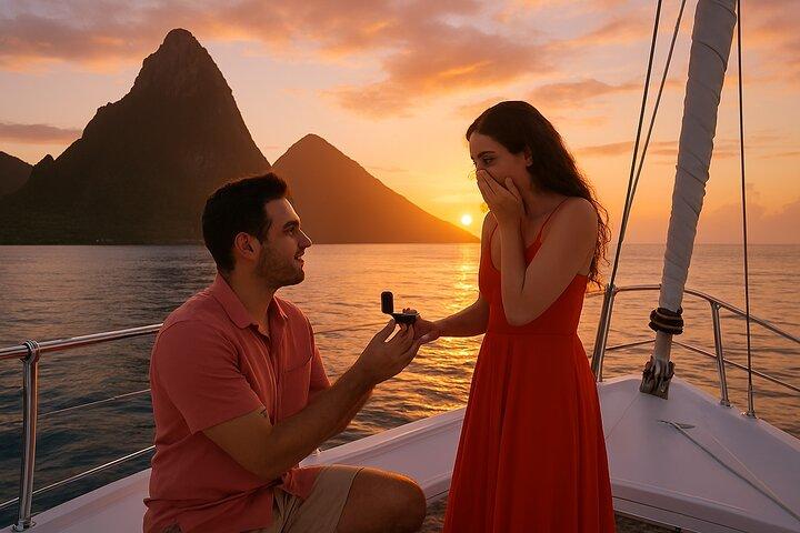 Private Sunset Cruise in Saint Lucia with Champagne