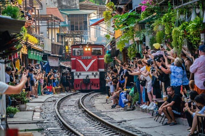Colorful Incense Village and Famous Hanoi Train Street Experience