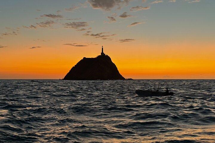 incredible Sunset on Sailboat by Bahí Santa Marta