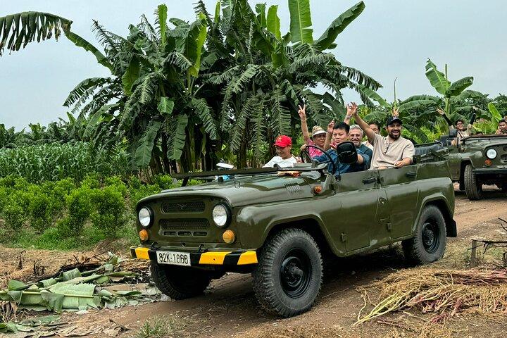 Hanoi Jeep City Highlight, Backstreet, Train Street, Countryside