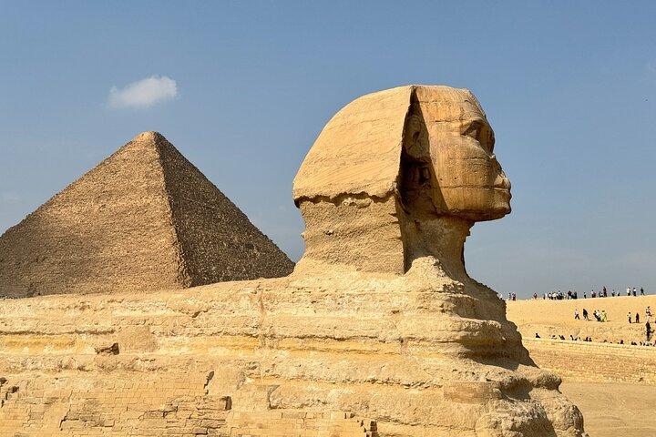 Giza Pyramids Saqqara Memphis Private Tour with Camel Ride