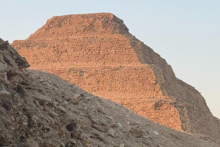 Giza Pyramids Saqqara Memphis Private Tour with Camel Ride